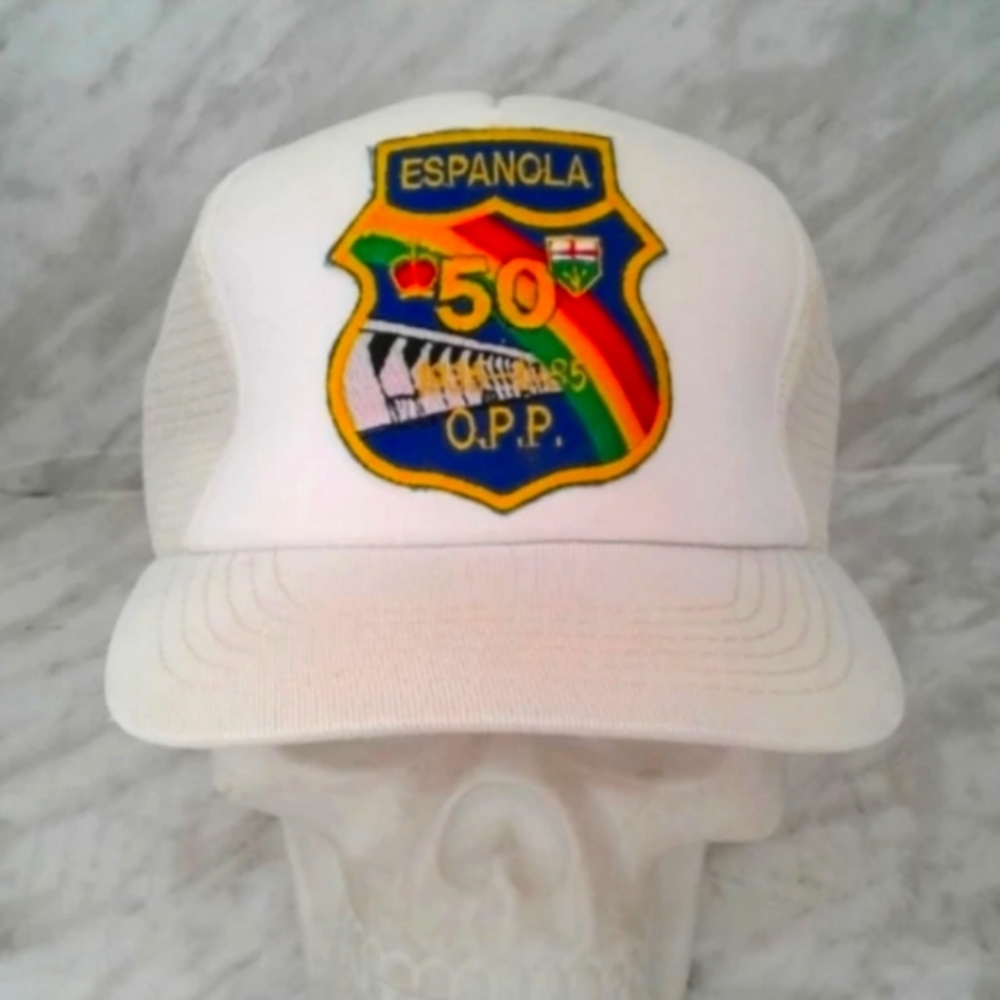 Ontario provincial Police OPP Vintage Snapback Mesh Trucker Hat Cap 1985